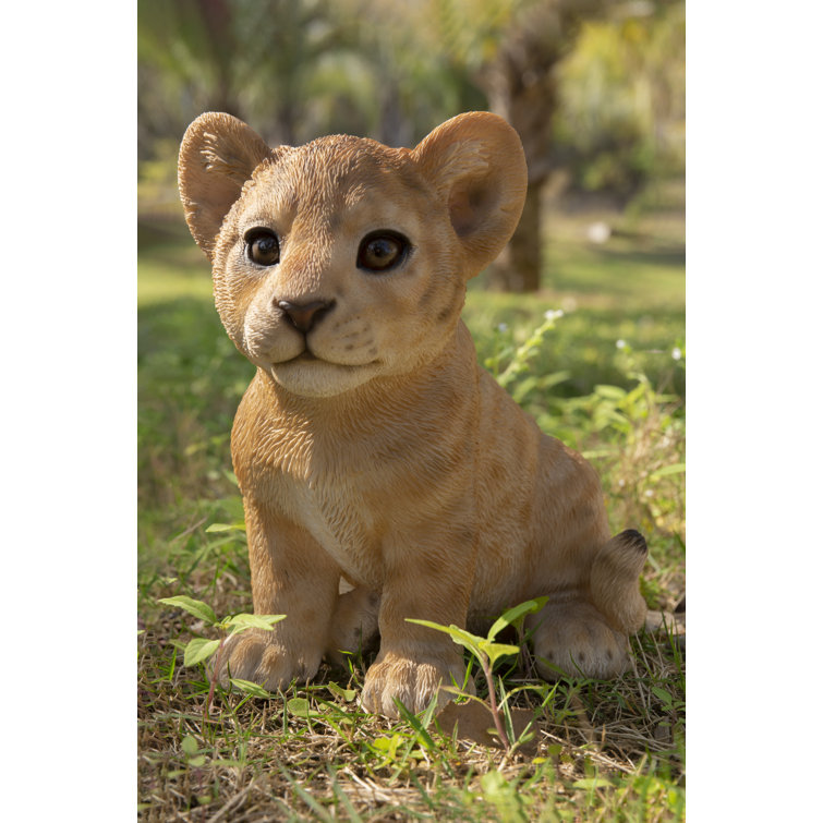 HiLine Gift Ltd. Sitting Lion Cub Statue & Reviews Wayfair